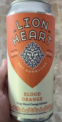Lion heart blood orange kombucha