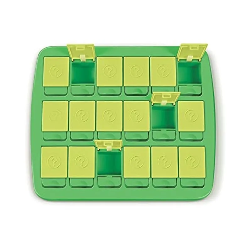 Fred genuíno, match up Memory Snack Tray Green Travel-friendly bandeja mede 10 x 8,75 polegadas