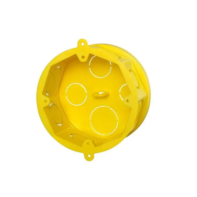 Caixinha De Teto Octogonal Reforçada Pvc 4x4 Kit 12 Unidades