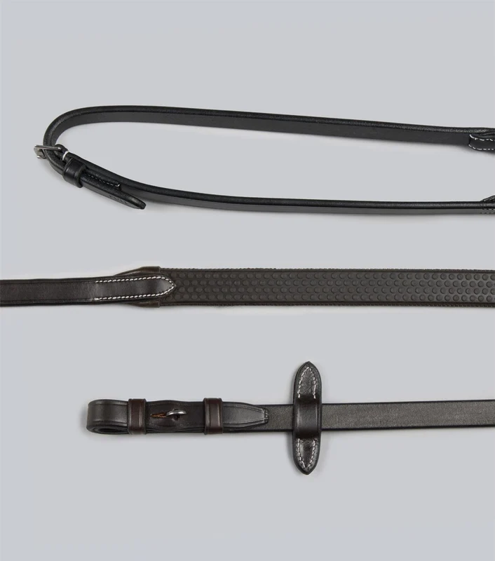 Reins | Premier Equine Rubber Full (54 Inch) / Dark H.Brown
