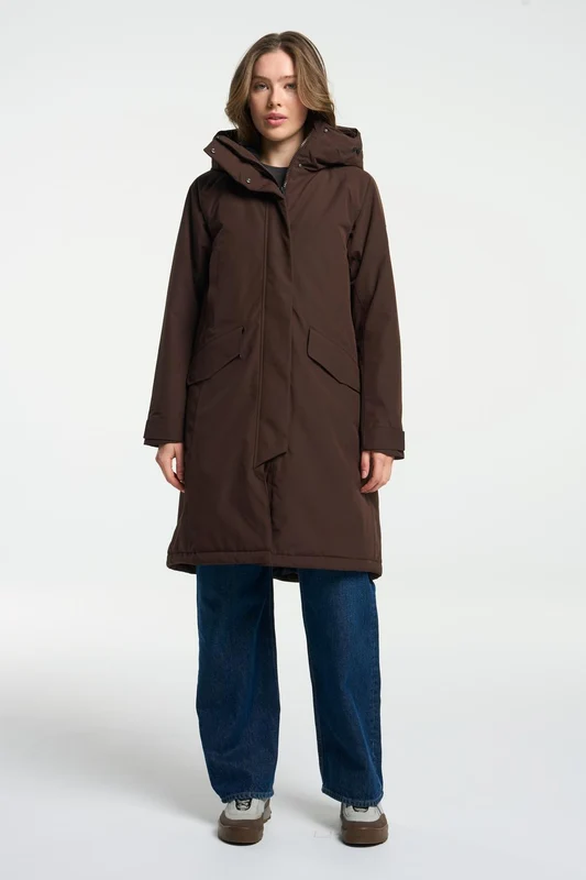 Aurelia Parka Women Dark Brown XL