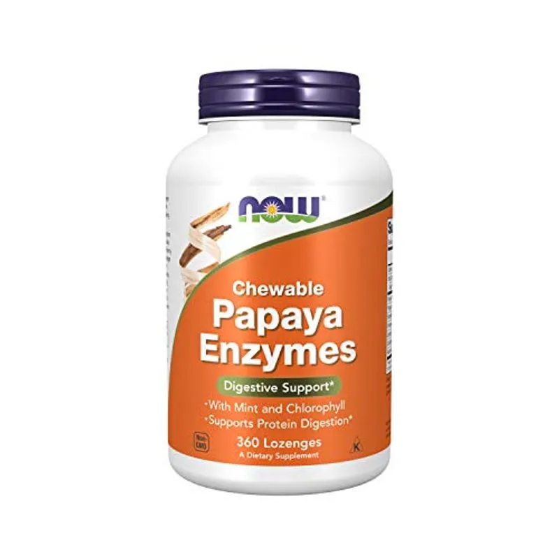 Agora Suplementos, Enzima De Mamão Com Hortelã E Clorofila, Suporte Digestivo*, 360 Lozenges Mastigados