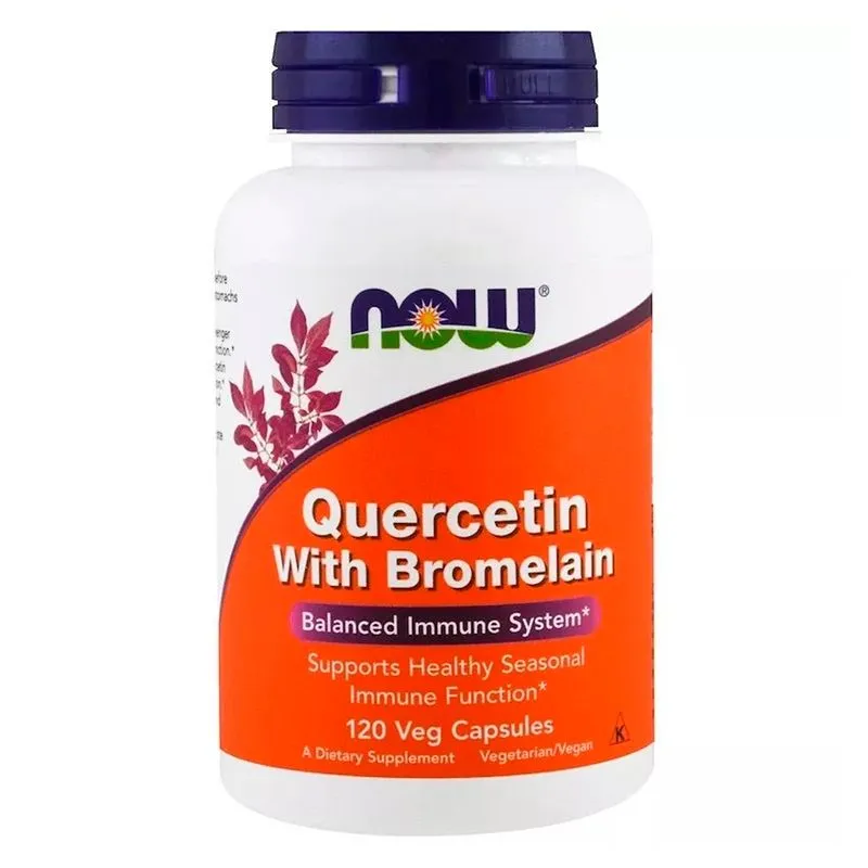 Quercetin Quercetina with Bromelain (120 VCaps) Now Foods
