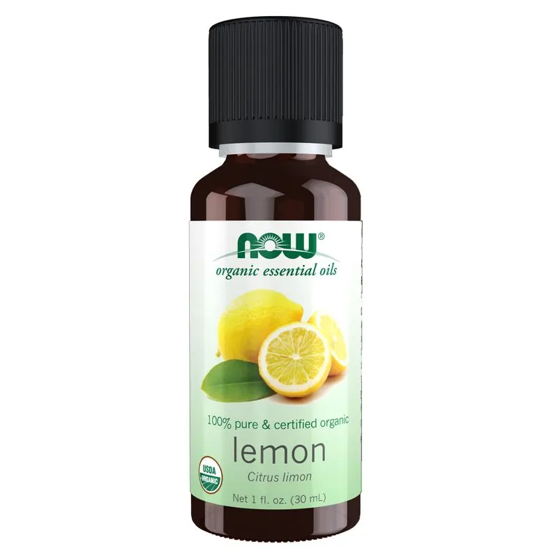 Óleo Essencial Now Organic Lemon 30ml 100% Puro Vegano
