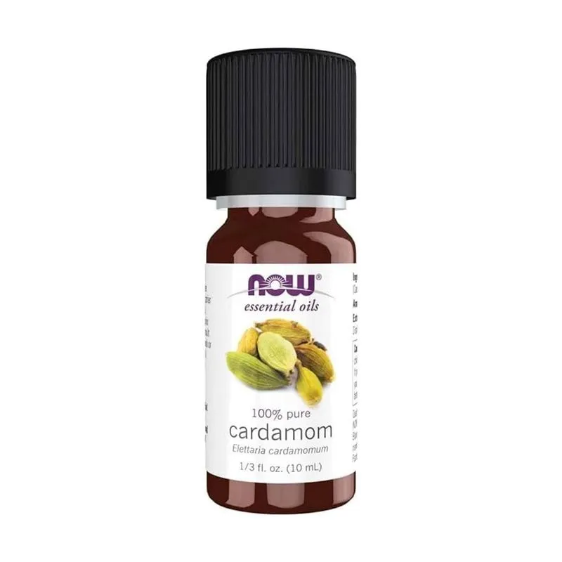 Óleo Essencial Now Cardamomo 100% Puro, 10 Ml, Aromaterapia