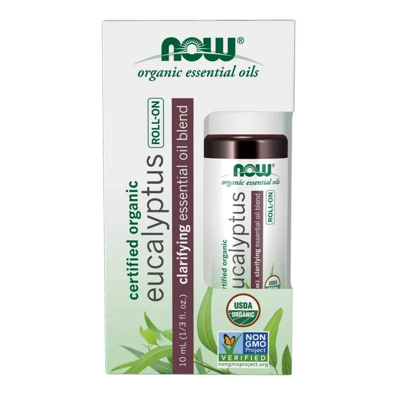 Óleo Essencial Roll-on Now De Eucalipto 10 Ml Certificado Como Orgânico