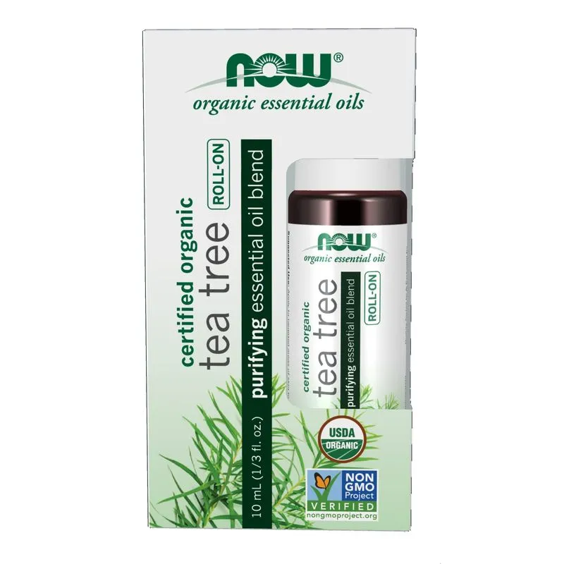 Óleo Essencial Roll-on Now Tea Tree 10 Ml Certificado Como Orgânico
