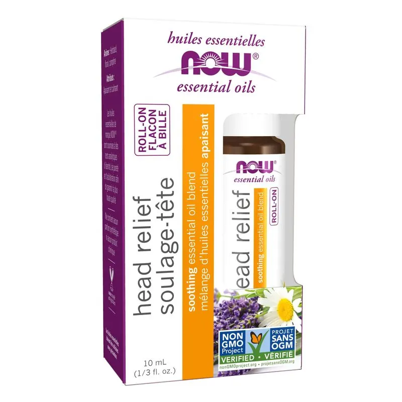 Óleo Essencial Roll-on Now Head Relief 10 Ml Certificado Como Não Transgênico