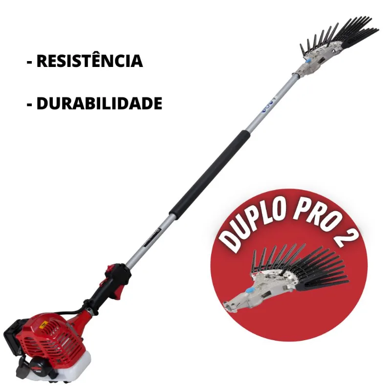 Derriçadeira Profissional Nakashi Com Motor Kawashima M-2600, Haste Longa E Garra Dupla Para Maior Resistência E Durabilidade Nas Colheitas De Café