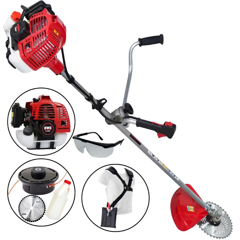 Roçadeira Premium Kawashima Kw4300l Motor M4300 43cc Com Lâmina De Vídia Ideal Para Manutenção Dos Jardins, Praças E Rodovias