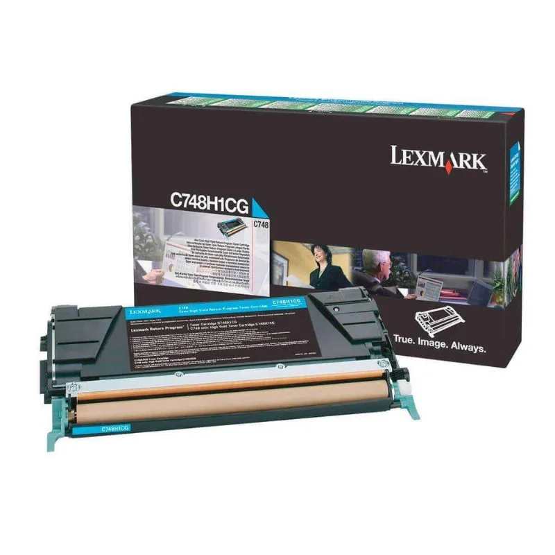 Toner Lexmark C748H1CG Ciano para C748e X748de 10.000 Páginas