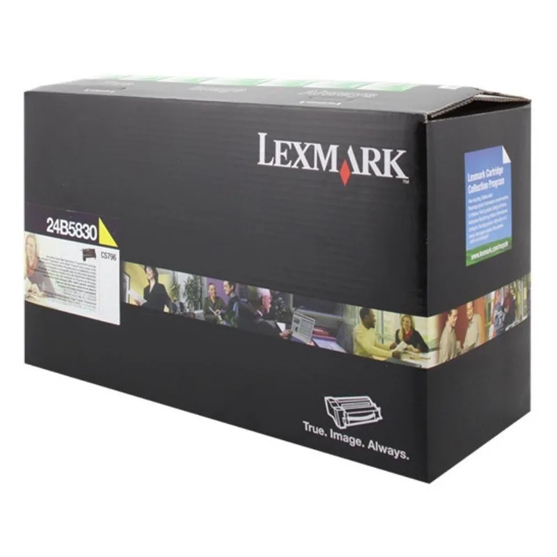 Toner Lexmark 24B5830 Amarelo Original CS796 e Cs796de 18.000 Páginas