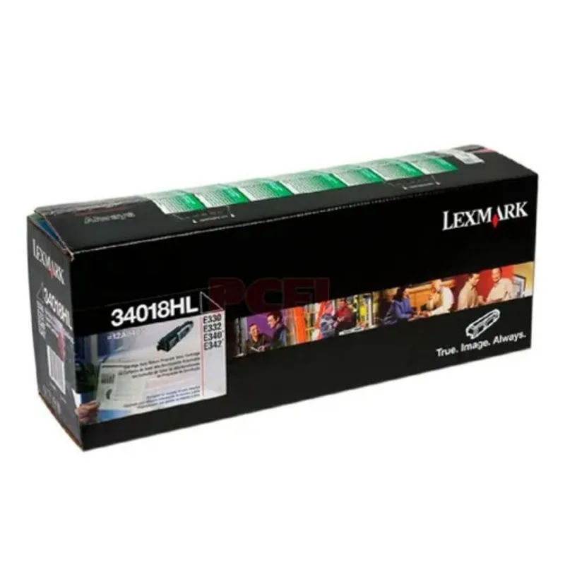 Toner Lexmark 34018HL Preto para Impressoras E330 E332 E340 E342