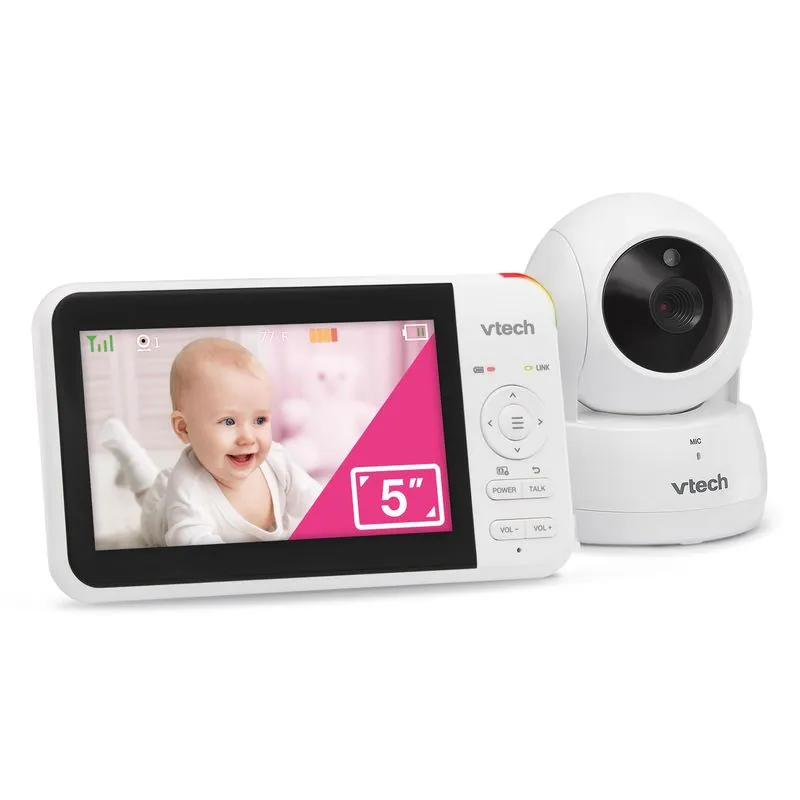 Monitor De Bebê Vtech Vm924 Com Tela Remota De 5 Polegadas Pan-tilt-zoom