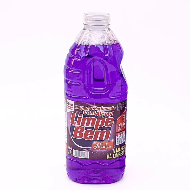 Limpador Perfumado Com Álcool Limpe Bem 2 Litros Aladin