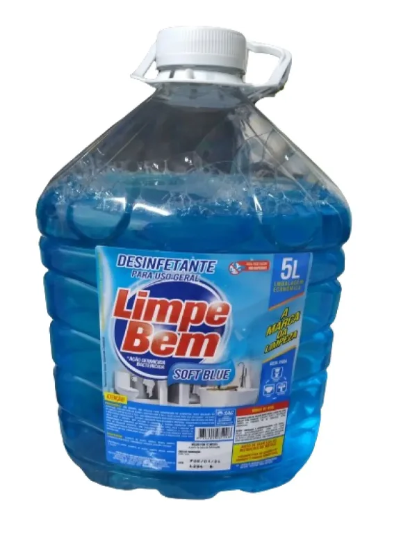 Desinfetante Limpe Bem Uso Geral 5 Litros Soft Blue