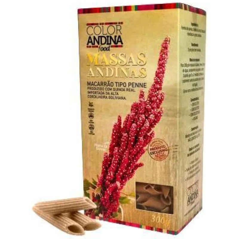 Massa Penne Quinoa Sem Glúten Color Andina 300g