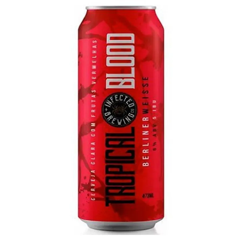 Cerveja Infected Tropical Blood Berliner Weisse Lata 473 ml