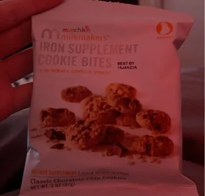 Iron supplement cookie bites