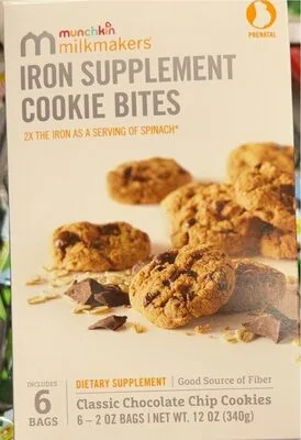 Iron supplement cookie bites