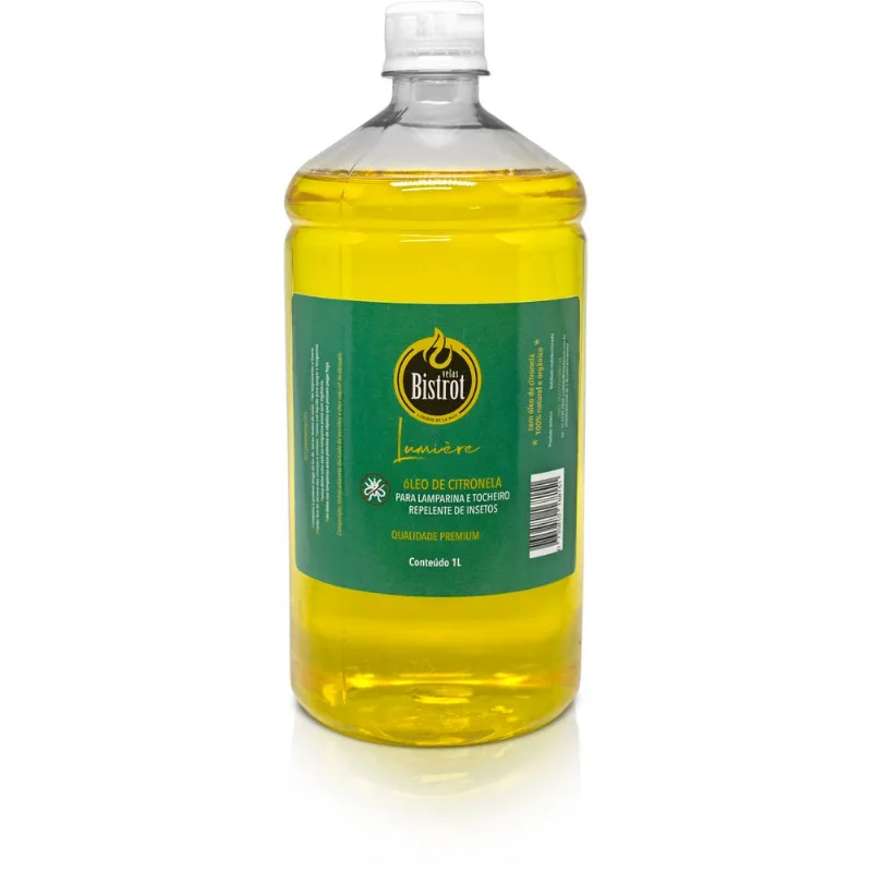 Fluido Para Tocheiros E Lamparinas 1 Litro Aroma Citronela