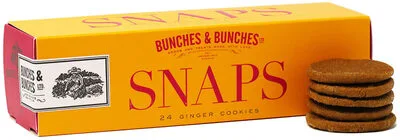 Bunches & Bunches - Handmade Ginger Snaps Cookies, 8oz
