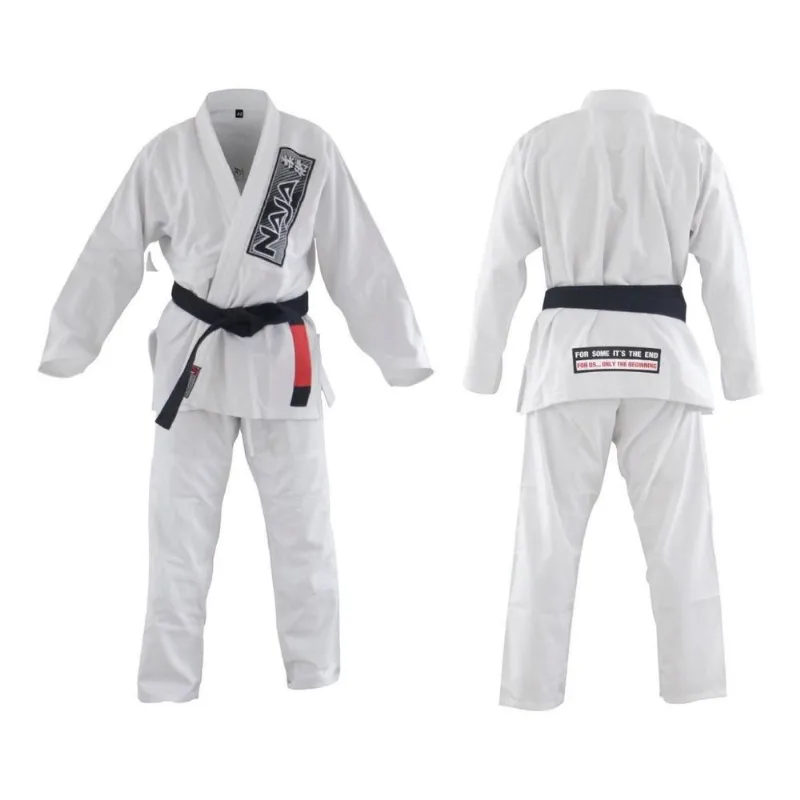 Kimono Jiu Jitsu Bjj Naja Brave Branco A2