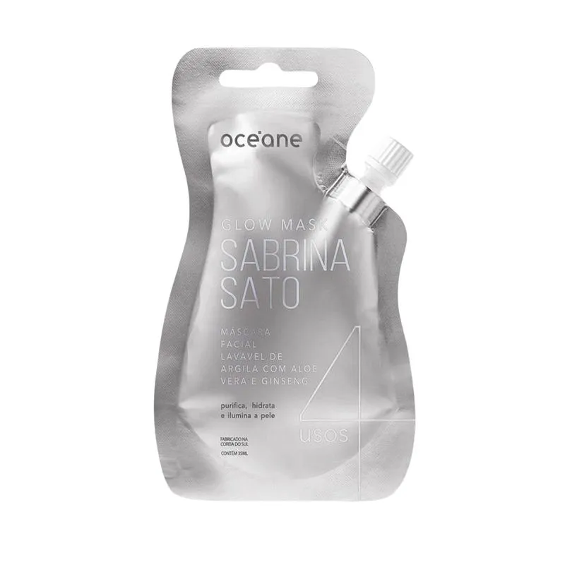 Glow Mask Sabrina Sato By Océane Máscara Facial Argila 35ml