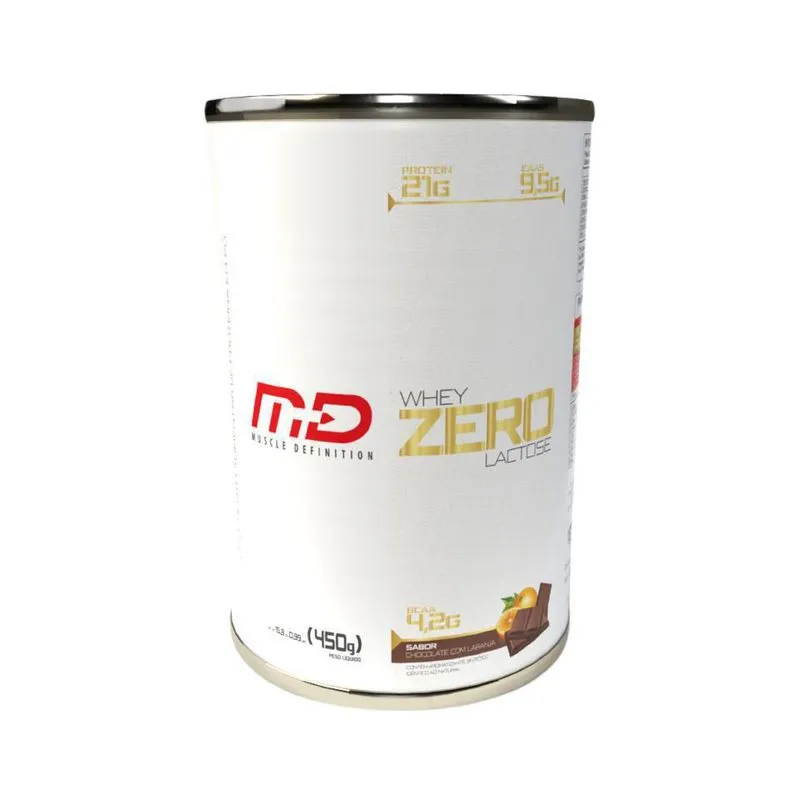 Whey Zero Lactose 450g Muscle Definition Chocolate/laranja
