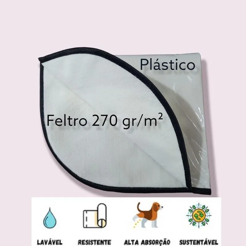 Tapete Higiênico Lavável 02 m, Tam 60 X 80 Cm, Impermeável