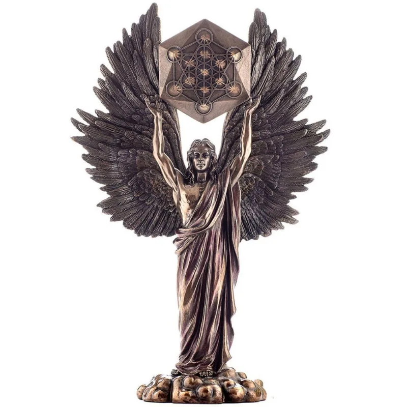 Arcanjo Metatron Anjo Serafim Porta Voz Deus Veronese 34 Cm