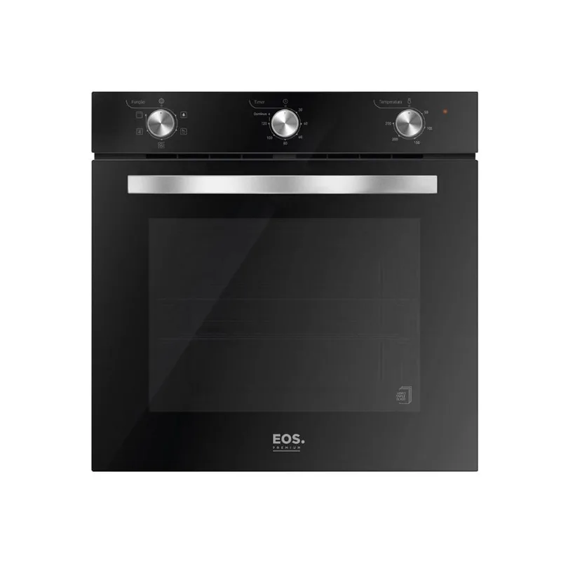 Forno Elétrico de Embutir EOS 72L com Convecção e Porta de Vidro Preto 220V
