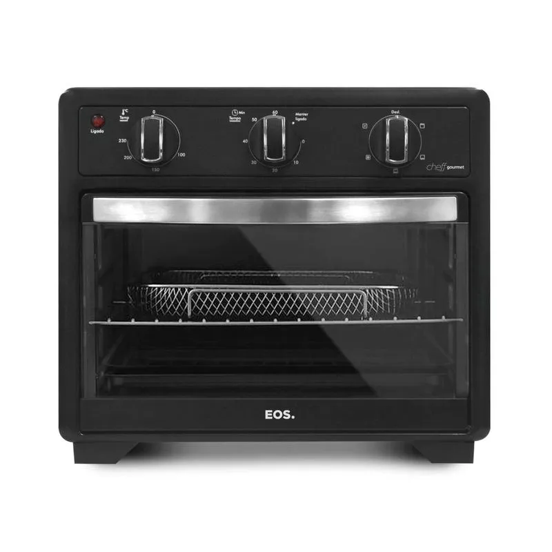 Forno Elétrico e Air Fryer 25L EOS EFE25AP Preto 220V