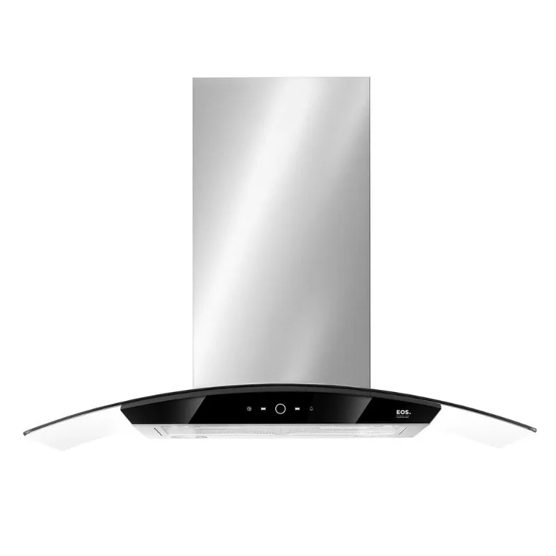 Coifa de Ilha eos 90cm ECO90IVD Touch Inox com Vidro 220V
