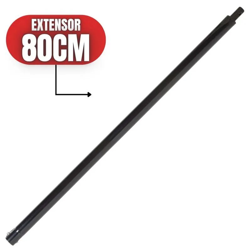 Haste Prolongador 80cm Em Ferro Com Pino Trava E Diâmetro Do Encaixe 2cm Para Perfuradores De Solo Vulcan Vps520s E Vps520