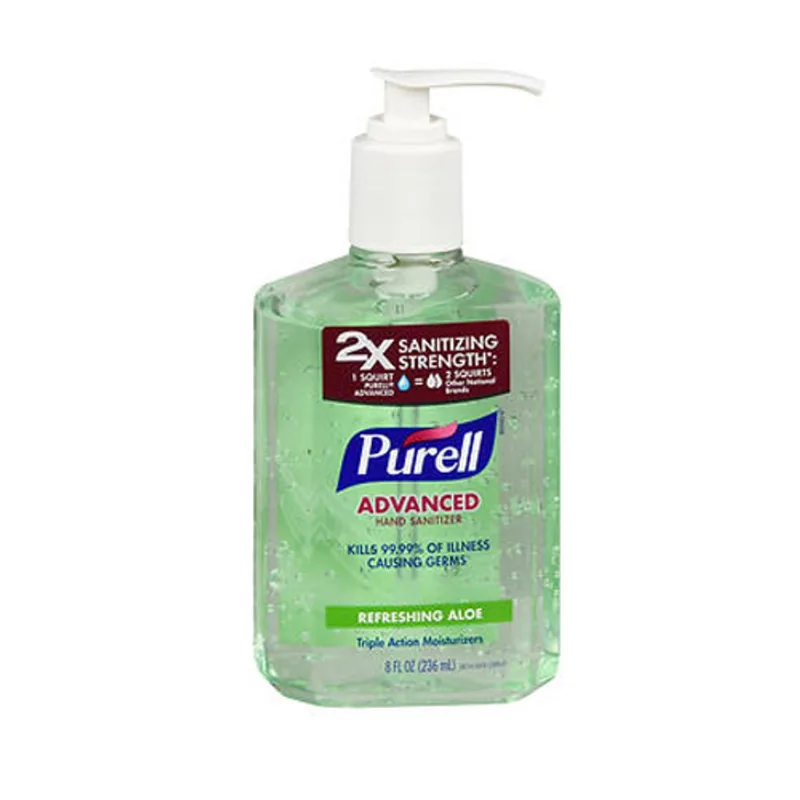 Gel Desinfetante Para As Mãos Purell Advanced Com Bomba Aloe 8 Oz Por