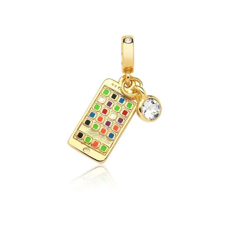 Charm Smartphone Revestido Em Ouro