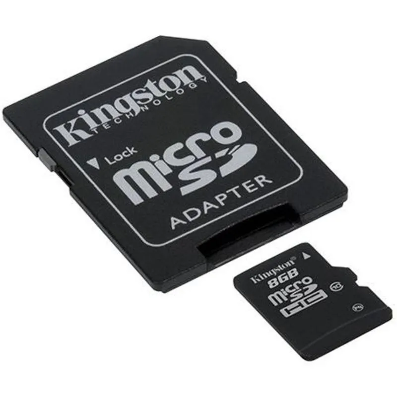 Cartão de memória - microSDHC - 8GB - Kingston - SDC10/8GB