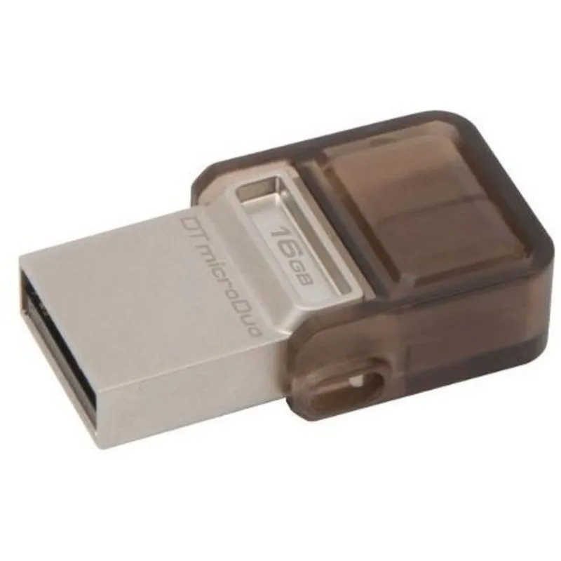 Pendrive USB2.0 16GB Kingston DataTraveler MicroDuo OTG - Preto - DTDUO/16GB