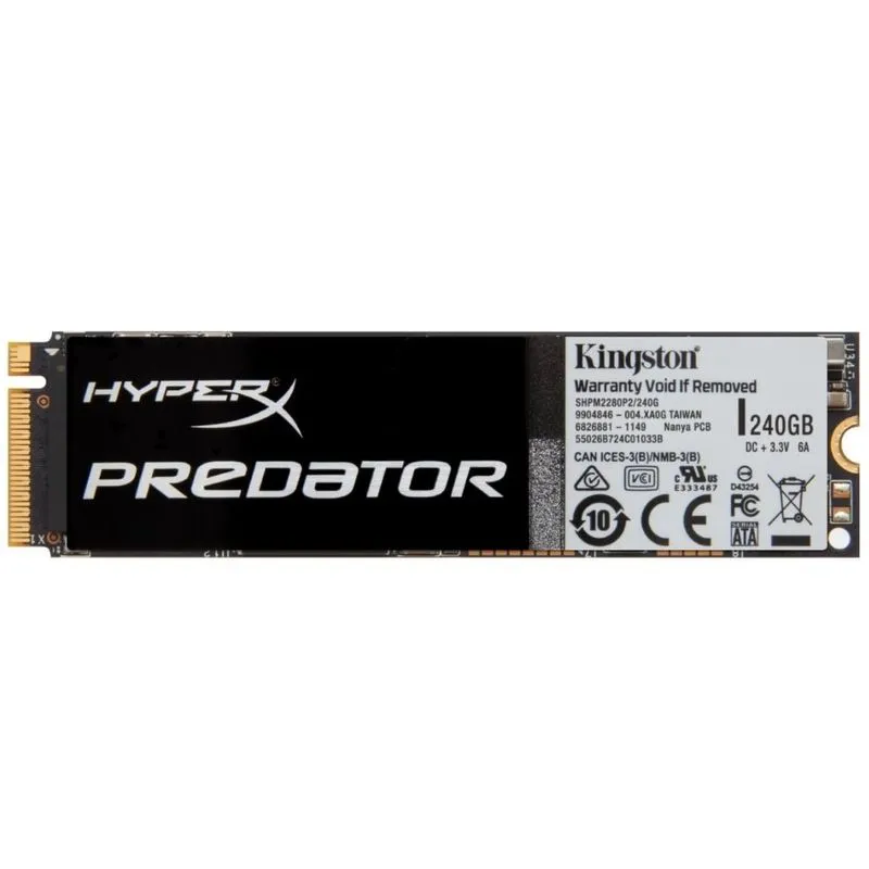 SSD - M.2 - 240GB - Kingston HyperX Predator - SHPM2280P2/240G