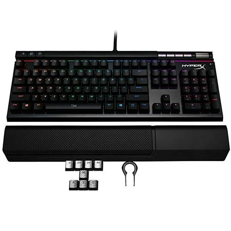 Teclado gamer hyperx hx-kb2br2-us/r2 mecanico alloy elite rgb cherry mx brown