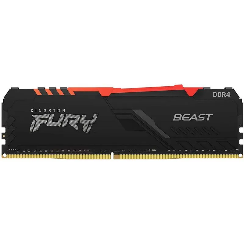 Memória Gamer Kingston Fury Beast Rgb, 32gb, Ddr4, 3600mhz