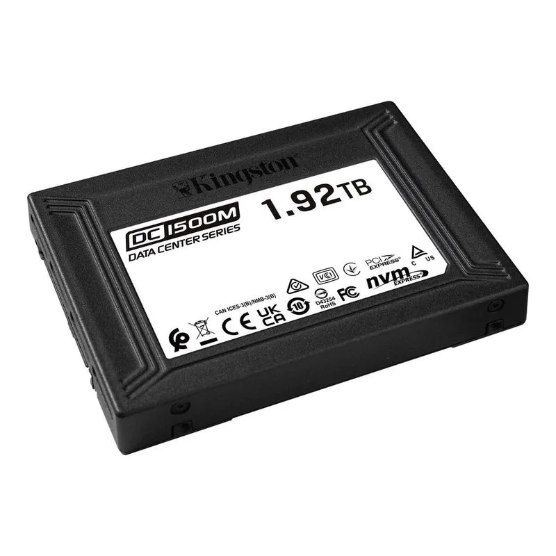 SSD - U.2 (2.5 / PCIe NVMe) 1,92TB Kingston DC1500M Data Center SEDC1500M/1920G (PCIe Gen3x4, TLC, R/W 3300MBs/2700MBs)