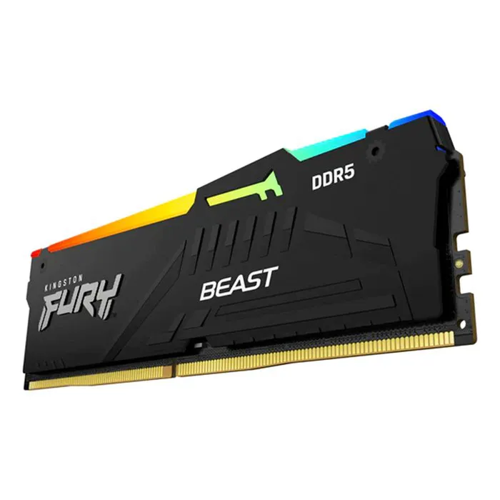 Memória Gamer Kingston Fury Beast RGB, 8GB, DDR5, 4800MHz, CL38 - KF548C38BBA-8 - Primex - Distribuição de Produtos de Tecnologia para Empresas