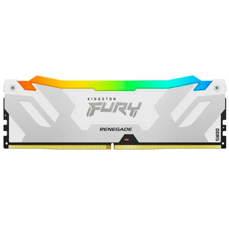 Memória Kingston Fury Renegade 32gb 6000mhz Ddr5 Rgb Cl32 Branca - Kf560c32rwa-32