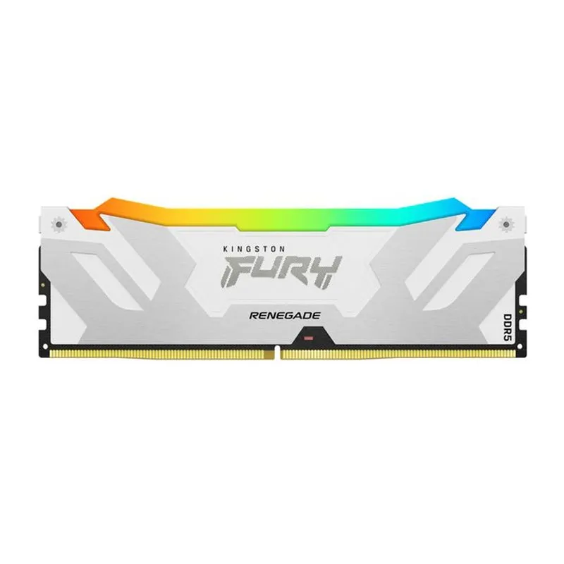Memória Kingston Fury Renegade 16gb 6000mhz Ddr5 Rgb Cl32 Branca - Kf560c32rwa-16