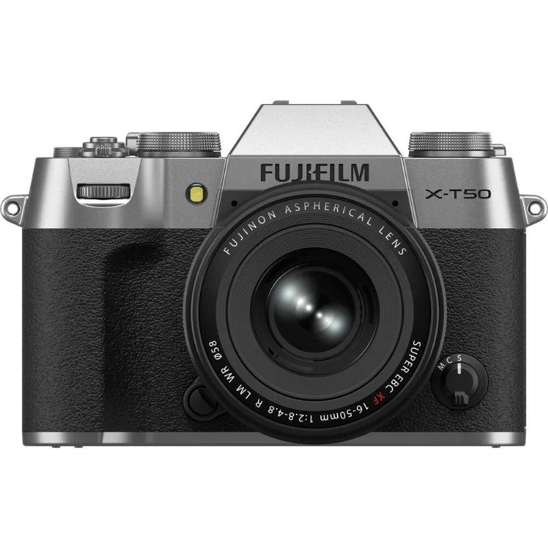 Câmera FujiFilm X-T50 Mirrorless Prata/Silver + Lente XF 16-50mm f/2.8-4.8 R LM WR