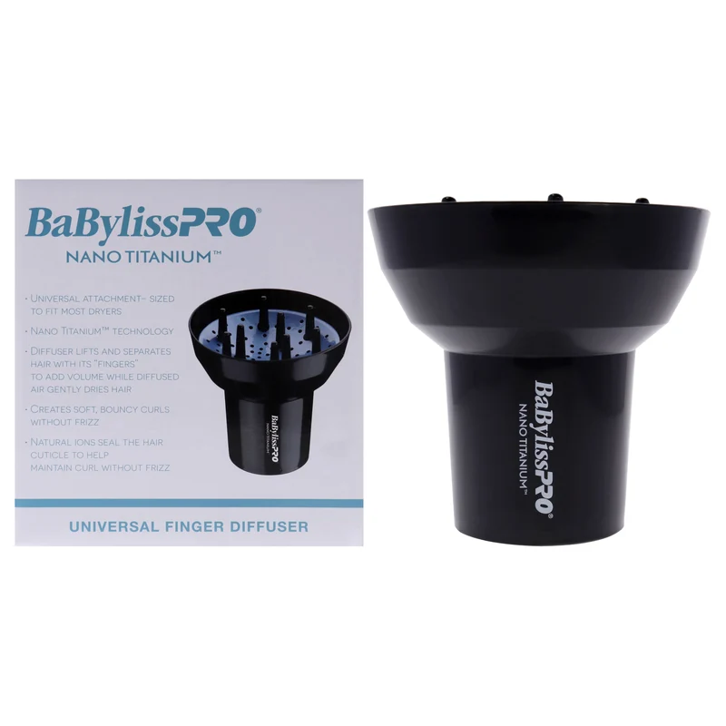 BaBylissPRO Nano Titanium Universal Finger Diffuser - BABNTD3 by BaBylissPRO for Unisex - 1 Pc Diffuser 1 Pc