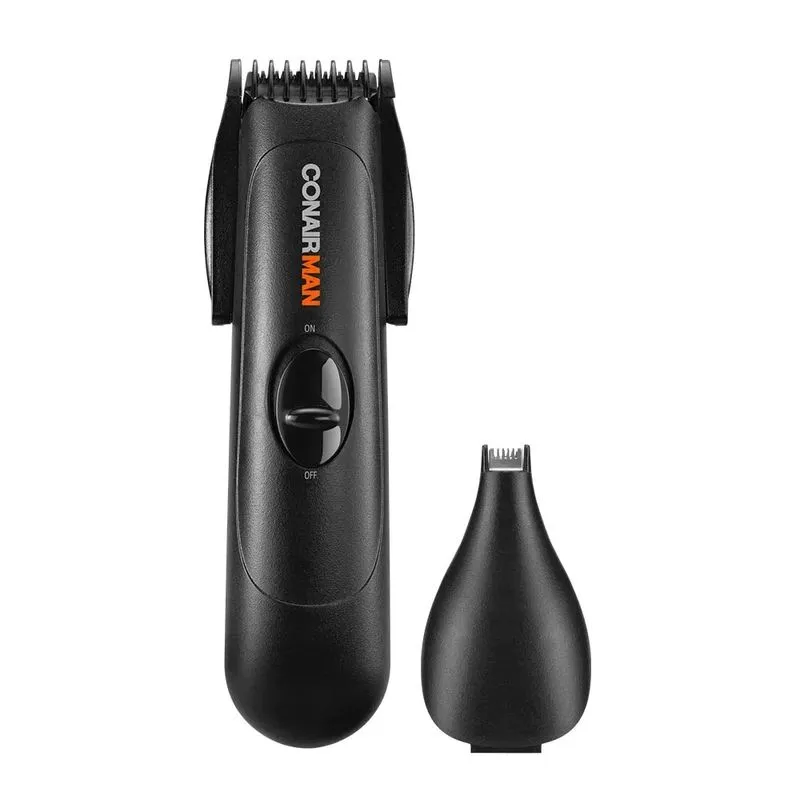 APARADOR CONAIR DE PELOS 2 EM 1 BARBA E BIGODE PRETO GMT100BR