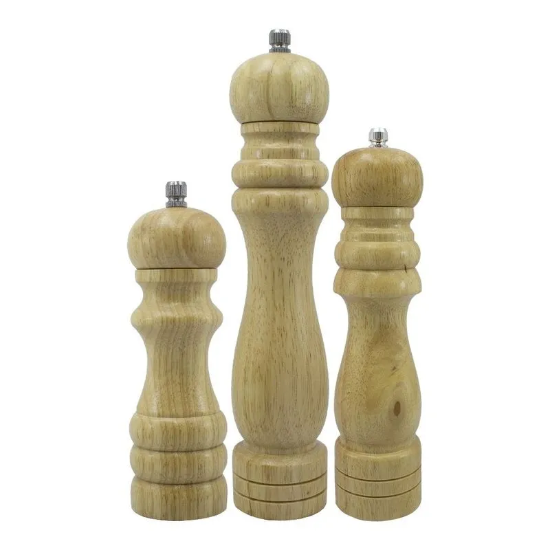 Kit 3 Moedores de Sal e Pimenta Moinho em Cerâmica Manual